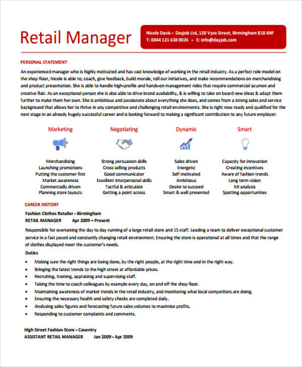 retail manager