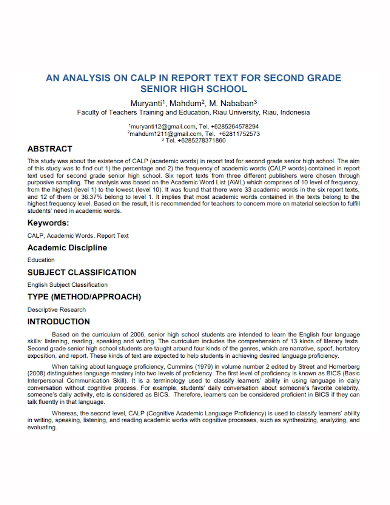 free research report template word