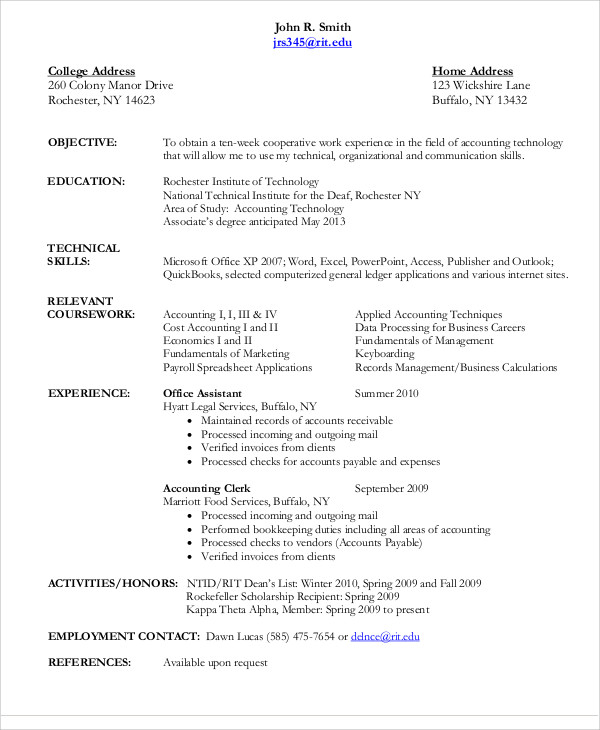 30+ Accountant Resume Templates - PDF, DOC