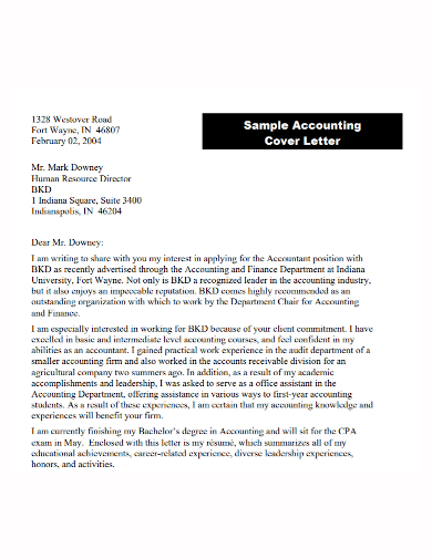 accounting college application letter template