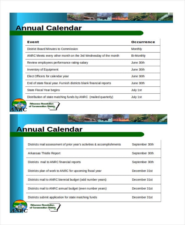 Powerpoint Calendar Templates 6 Free PPT Format Download