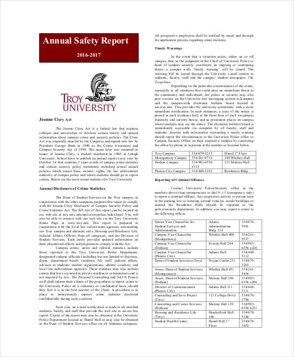 Safety Report Templates - 15+ Free Word, PDF, Apple Pages Format ...