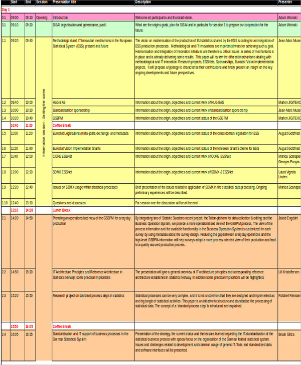 19 Agenda Templates In Excel Free Premium Templates