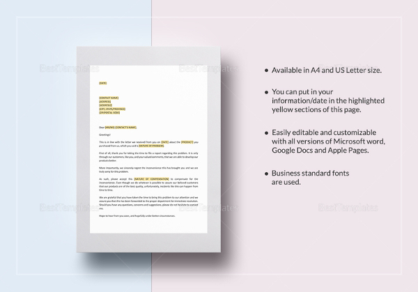 apology-and-tender-of-compensation-template