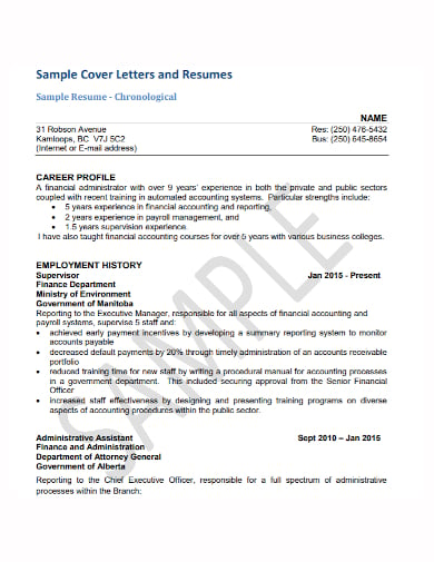 application letter for accountant position