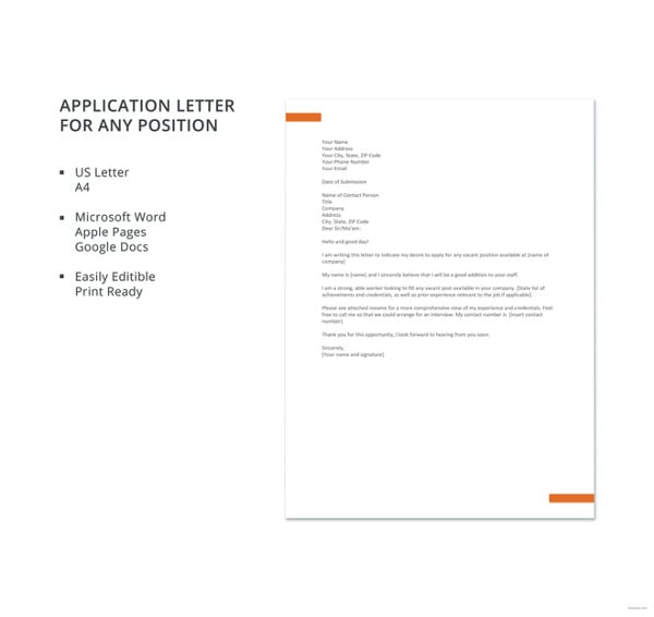 application letter for any position template2