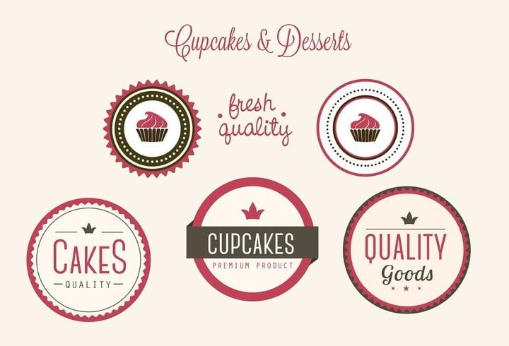 bakery label badges