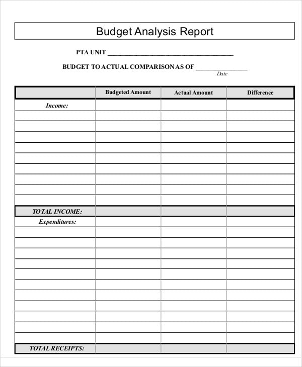 Budget Report Template 14+ Free Word, PDF Format Download