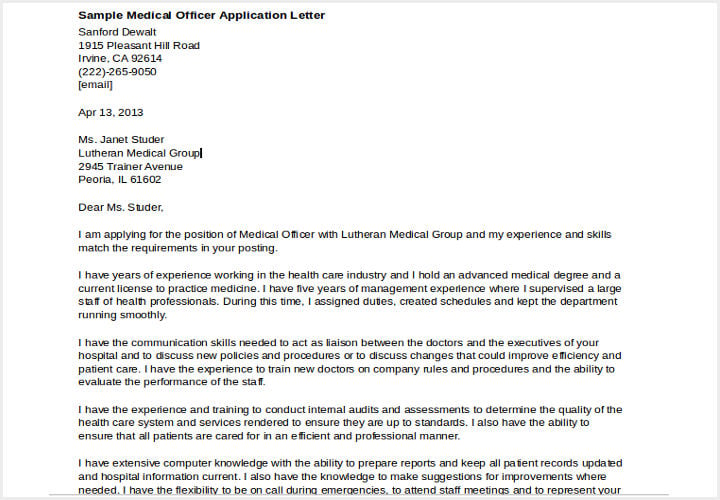 chief-medical-officer-job-application-letter