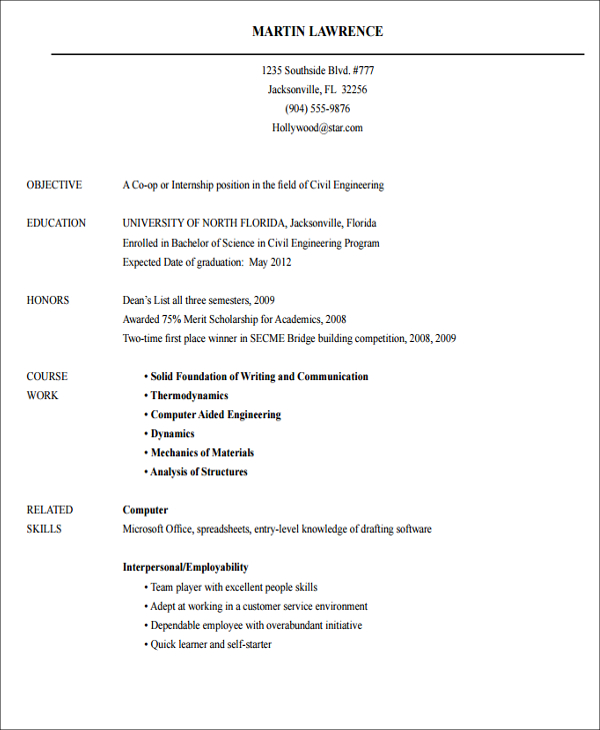 20+ Engineering Resume Templates in PDF