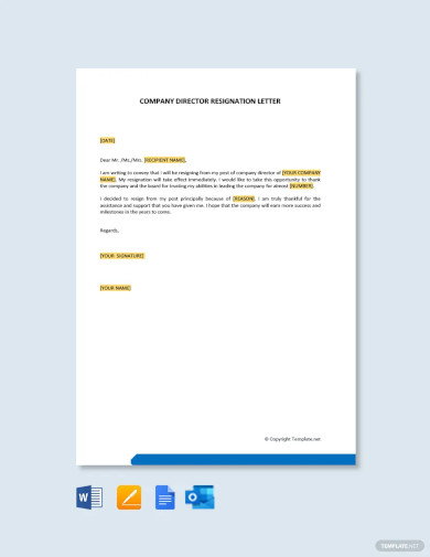 12+ Director Resignation Letter Templates in Apple Pages | Google Docs ...