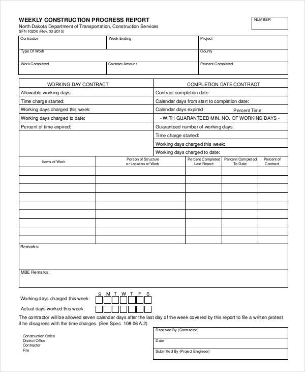 15 Progress Report Templates Word PDF Pages