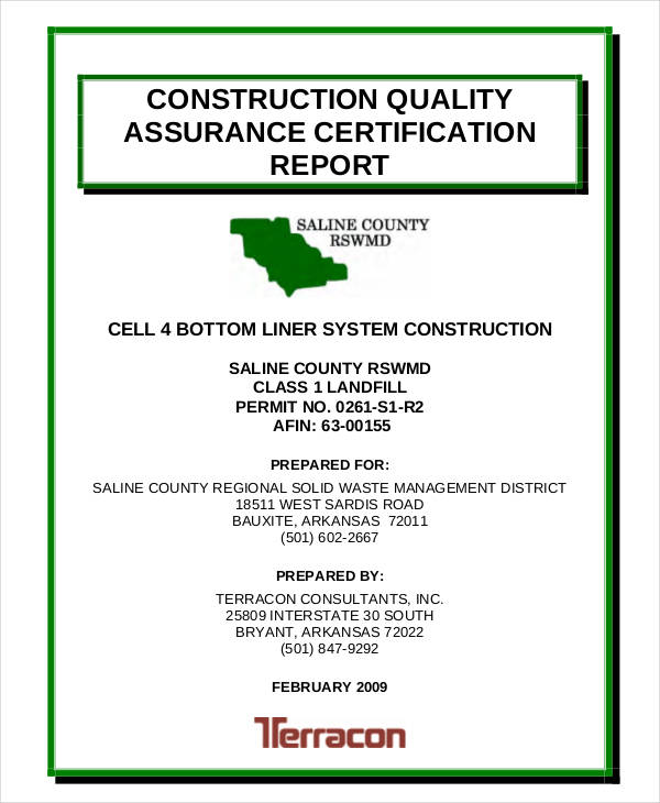 Qualifile Report Example 17+ Sample Quality Report Templates in Word, PDF, Apple Pages