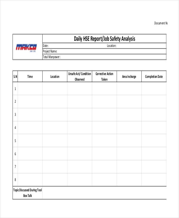 Free Construction Daily Report Template Excel