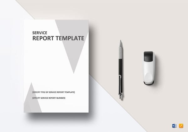 editable service report template