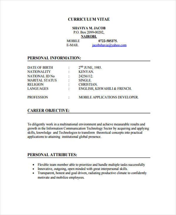 10+ Maintenance Resume Templates - PDF, DOC