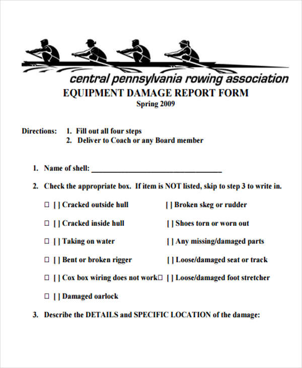 equipment report