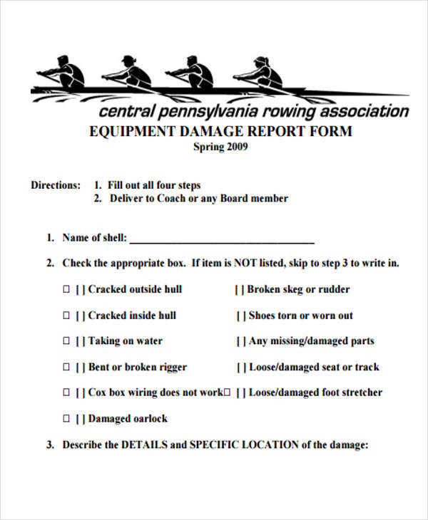 Damage Report Template 16 Free Word PDF Format Download