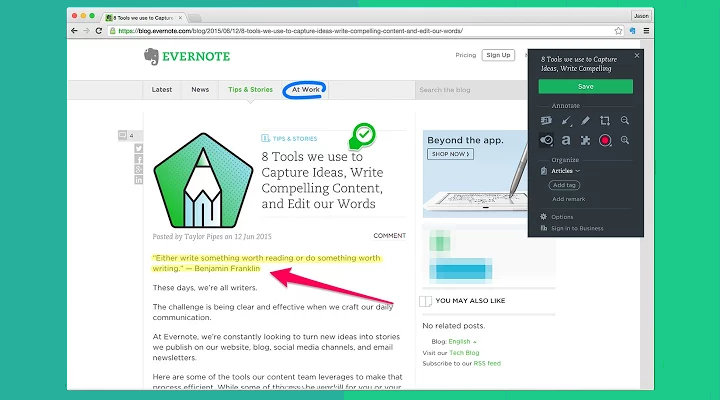 evernote web clipper