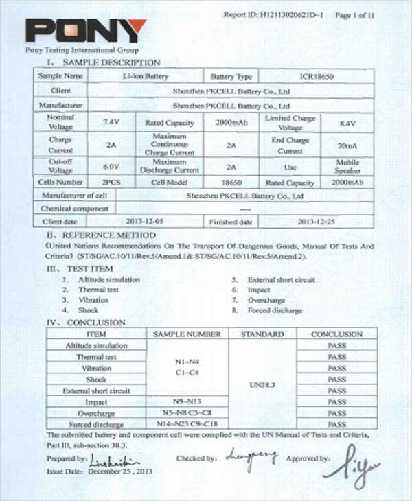 Test Report Template Pdf test Report Format In Word Jailbroke