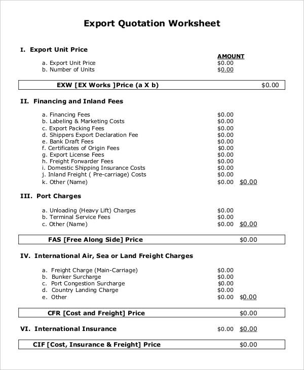 47+ Quotation Samples PDF, Word