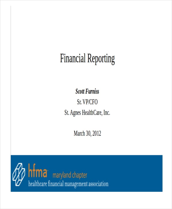 finance report powerpoint