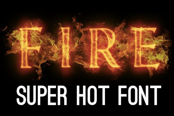 fire font hot font flame font