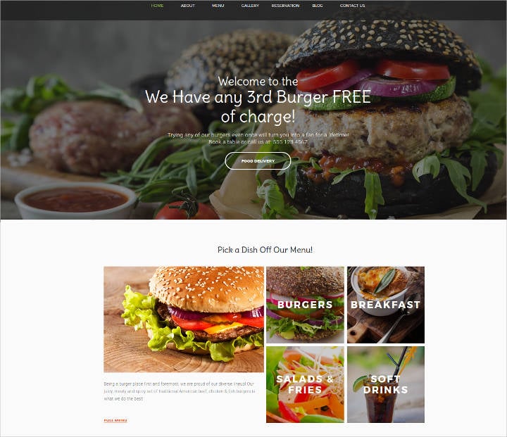 food delivery service wordpress theme