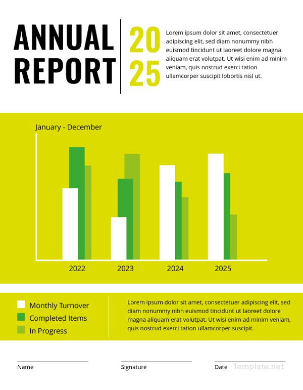 Microsoft Word Annual Report Template