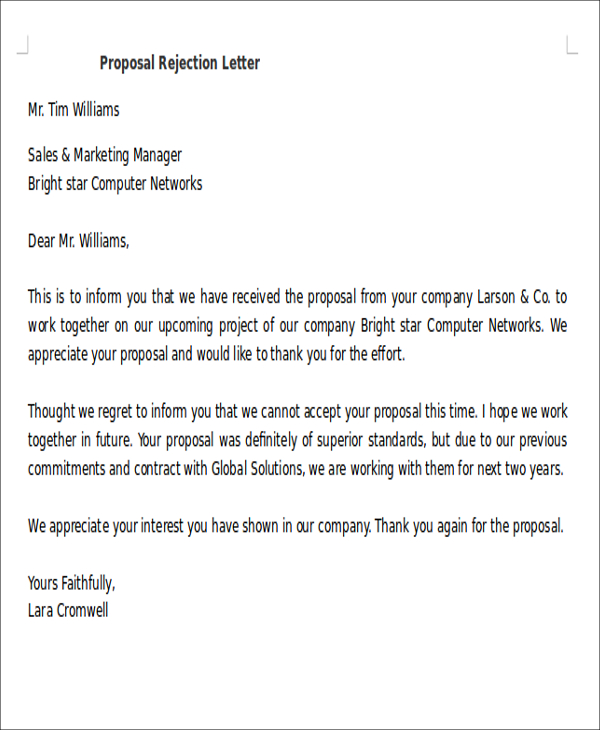 proposal-rejection-letter-10-free-sample-example-format-download
