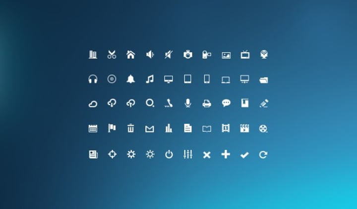 glyphs icon psd
