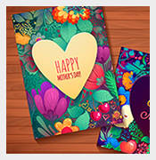 graphics floral mother day card