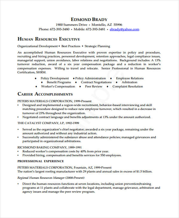 33+ Executive Curriculum Vitae Templates PDF,DOC