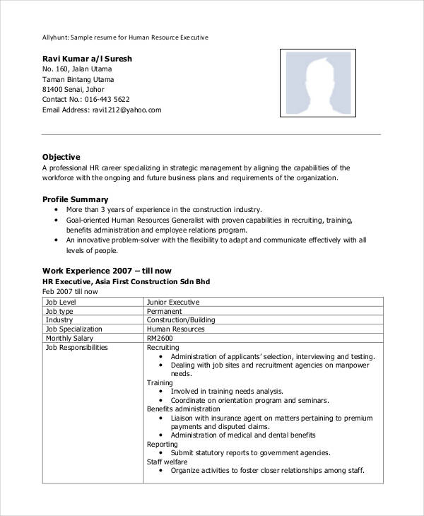 28+ Resume Format Templates - PDF, DOC