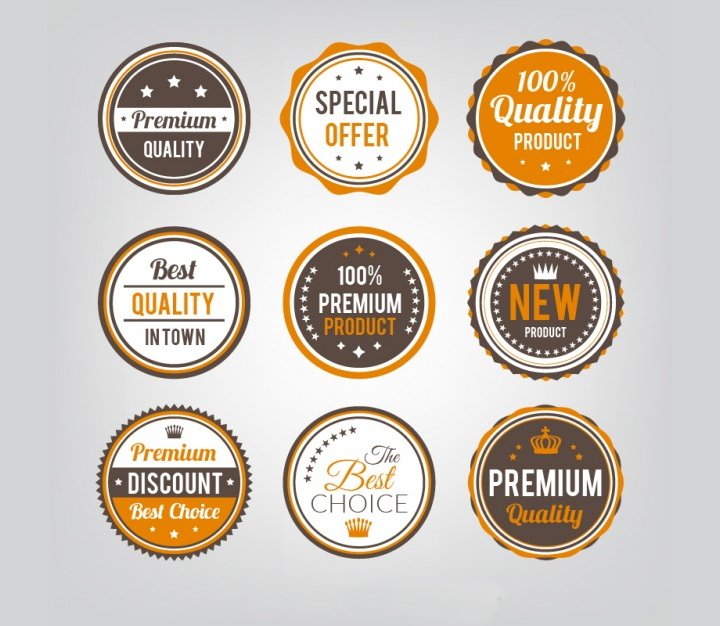 Badge collection vectors free download 10,261 editable .ai .eps