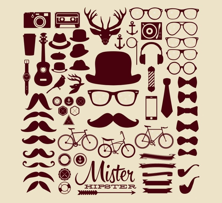 hipster icons collection