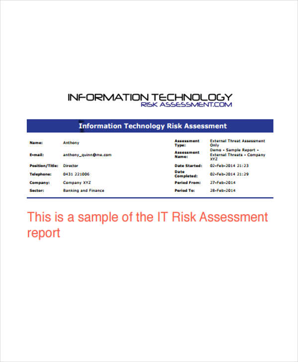 20+ IT Report Templates - Free Sample, Example Format Download | Free ...