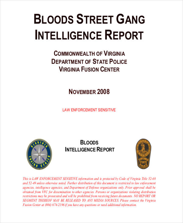 how to write an intelligence report