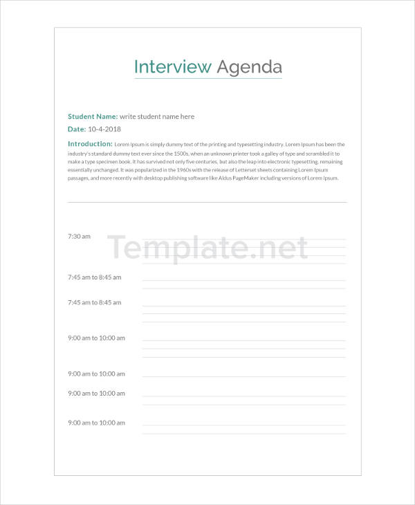 49+ Agenda Templates And Examples 