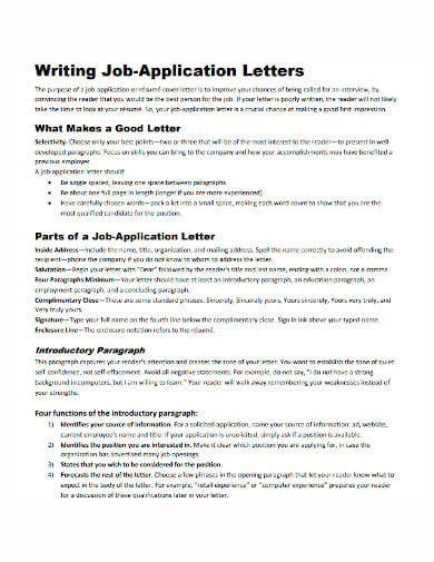 17 Sample Job Application Letters For Fresher Graduates Pdf Word 8710