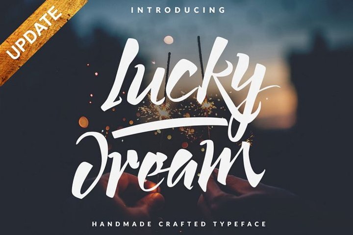 lucky dream script font