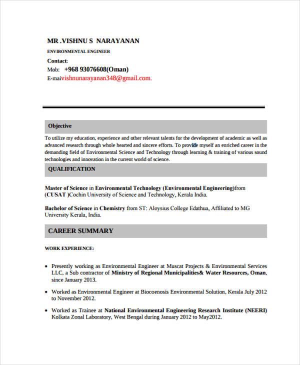 10+ Maintenance Resume Templates - PDF, DOC