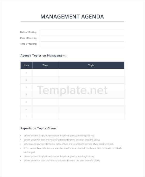 49+ Agenda Templates and Examples