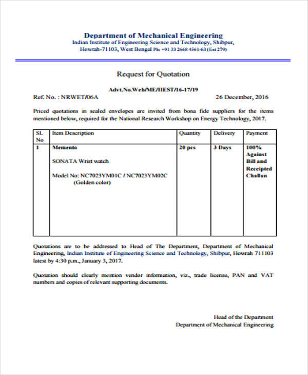 36+ Quotation Formats in PDF Free & Premium Templates