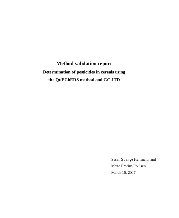 Validation Report Templates - 9+ Free Word, PDF Format Download | Free ...