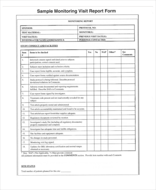 Supplier Visit Report Template