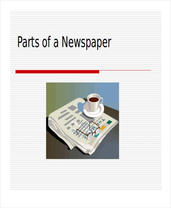 parts of newspaper