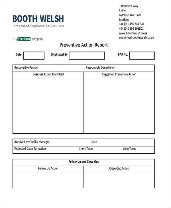 13+ Action Report Templates Free Sample, Example Format Download