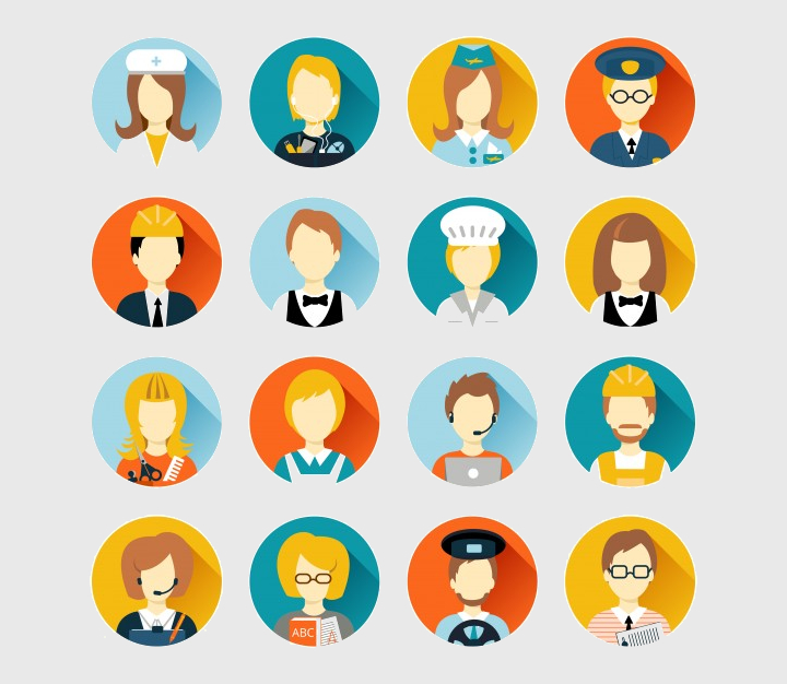profession persons icons