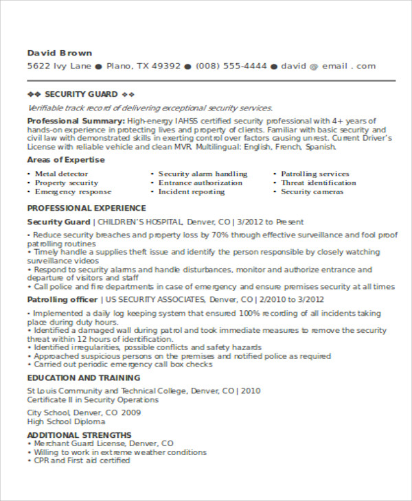 security-guard-resume-templates-12-free-word-pdf-formats